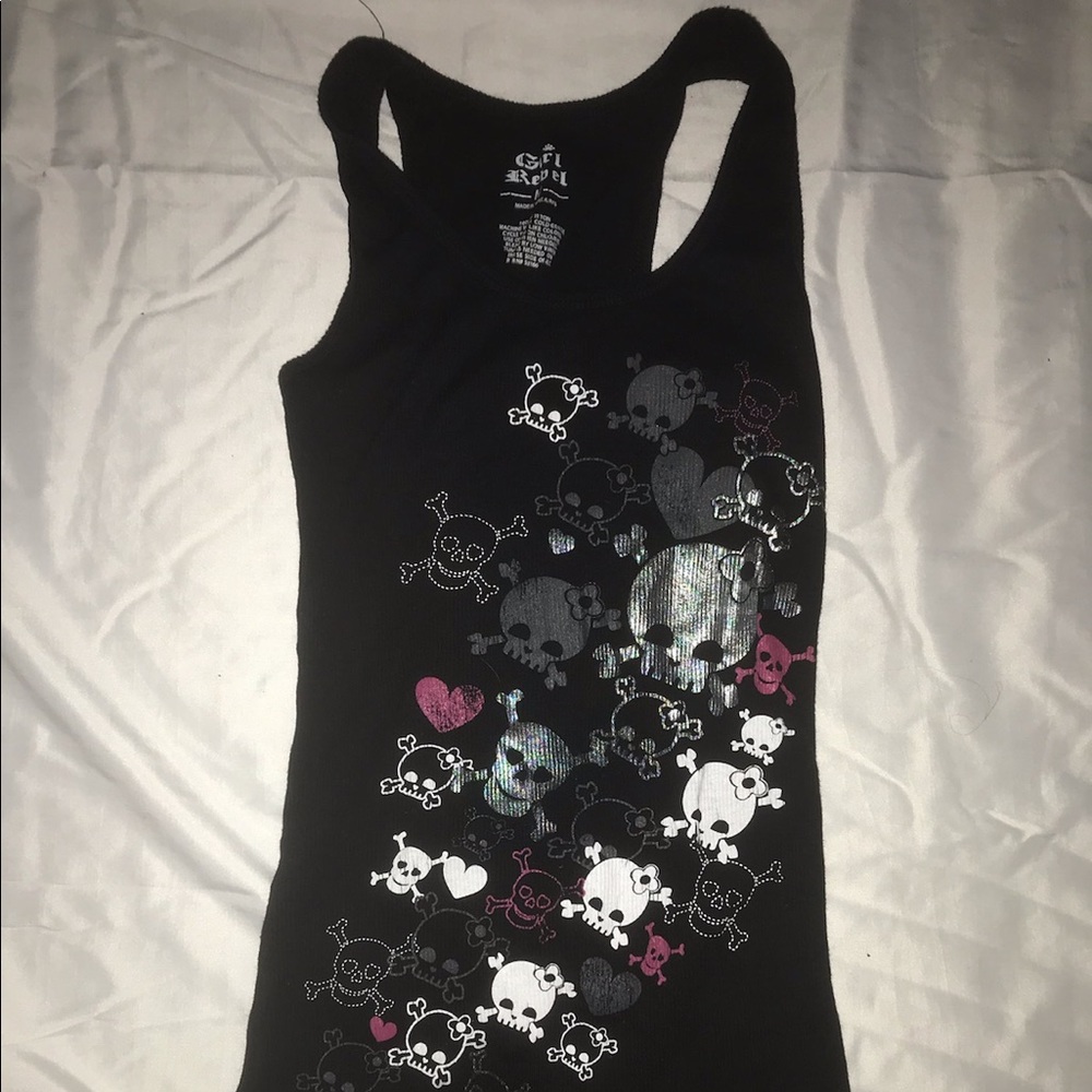 Skull tank top
